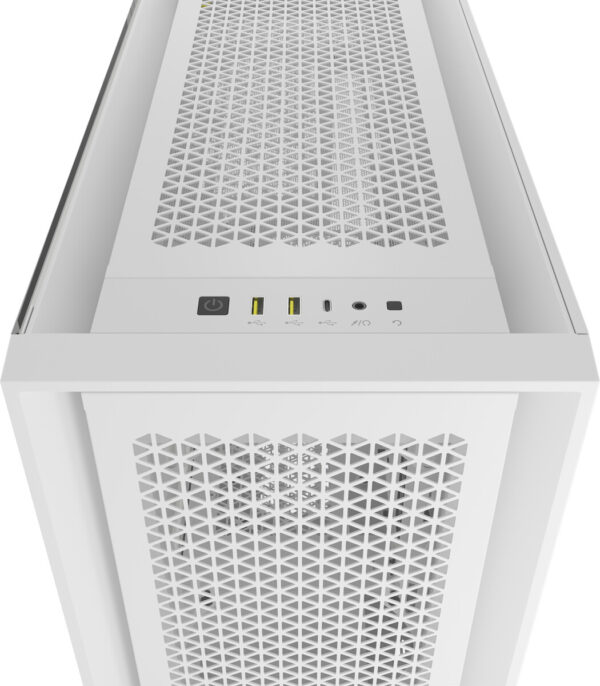Boitier Moyen Tour E-ATX Corsair 5000D Core Airflow avec panneau vitré  (Blanc) – Image 2