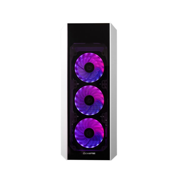 Boitier Moyen Tour ATX Chieftec Scorpion 3 RGB avec panneaux vitrés (Blanc) – Image 2