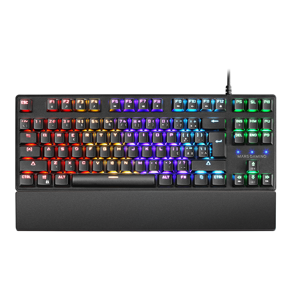 Clavier Gamer mécanique (Outemu Blue Switch) Mars Gaming MKXTKL RGB (Noir)