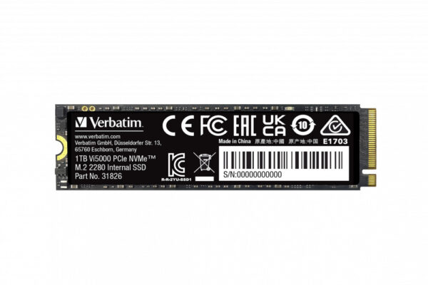 Disque SSD Verbatim Vi5000 1To - NVMe M.2 Type 2280