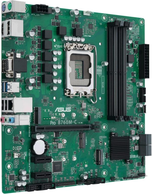 Carte Mère Asus Pro B760M-C CSM DDR5 (Intel LGA 1700) Micro ATX – Image 3