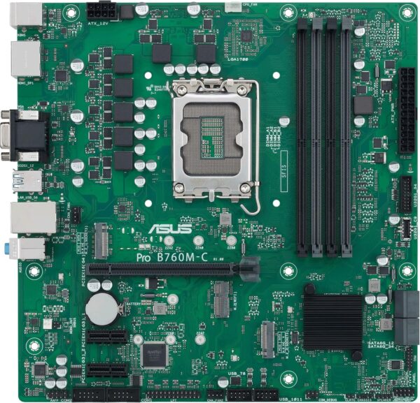 Carte Mère Asus Pro B760M-C CSM DDR5 (Intel LGA 1700) Micro ATX – Image 2