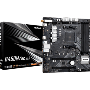 Carte Mère ASRock B450M/AC R2.0 (AM4) Micro ATX