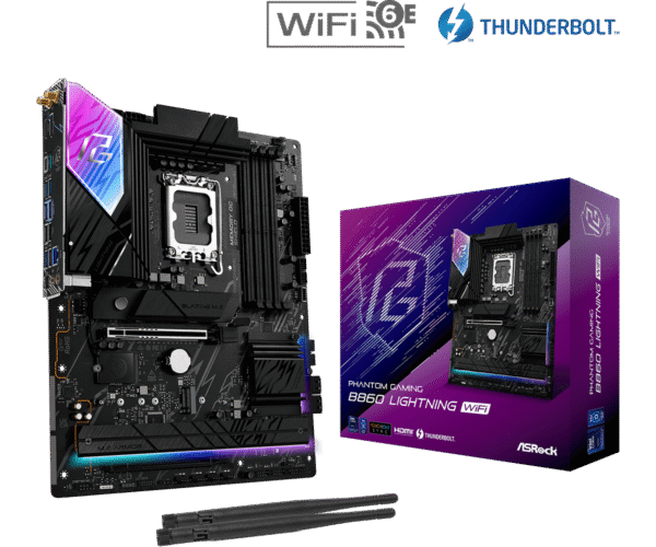 Carte Mère ASRock Phantom Gaming B860 Lightning WiFi (Intel LGA 1851)