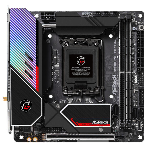 Carte Mère ASRock Z790 Phantom Gaming-ITX/TB4 DDR5 (Intel LGA 1700) Mini ITX – Image 2