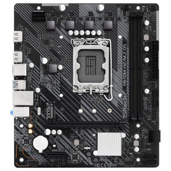 Carte Mère ASRock H610M-H2/M,2 DDR5 (Intel LGA 1700) Micro ATX – Image 2