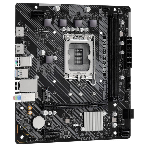Carte Mère ASRock H610M-H2/M,2 DDR5 (Intel LGA 1700) Micro ATX – Image 3