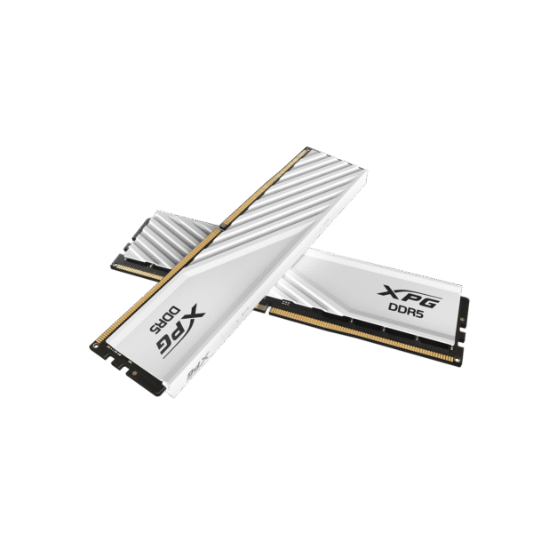 Kit Barrettes mémoire 32Go (2x16Go) DIMM DDR5 Adata XPG Lancer Blade  5600MHz (Blanc)