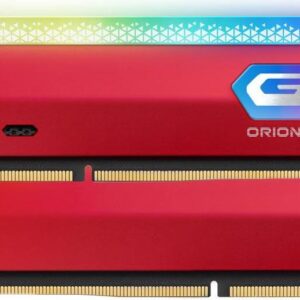 Kit Barrettes mémoire 16Go (2x8Go) DIMM DDR4 GeIL Orion RGB 3200Mhz AMD (Rouge)