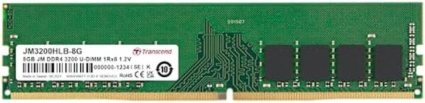 Barrette mémoire 8Go DIMM DDR4 Transcend JetRam  2666Mhz (Vert)