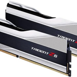 Kit Barrettes mémoire 32Go (2x16Go) DIMM DDR5 G.Skill Trident Z5 6000MHz (Argent)