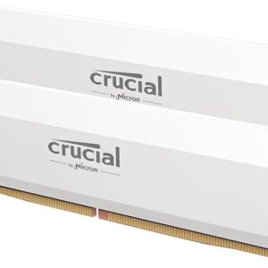 Kit Barrettes mémoire 32Go (2x16Go) DIMM DDR5 Crucial Pro OC Gaming 6400MHz (Blanc)