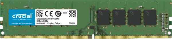 Barrette mémoire 16Go DIMM DDR4 Crucial Classic 3200Mhz (Vert) Version OEM (Tray)