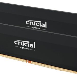 Kit Barrettes mémoire 32Go (2x16Go) DIMM DDR5 Crucial Pro OC Gaming 6400MHz (Noir)