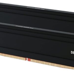 Kit Barrettes mémoire 32Go (2x16Go) DIMM DDR5 Crucial Pro 6000MHz (Noir)