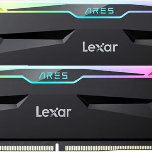 Kit Barrettes mémoire 32Go (2x16Go) DIMM DDR5 Lexar Ares RGB 6000MHz (Noir)