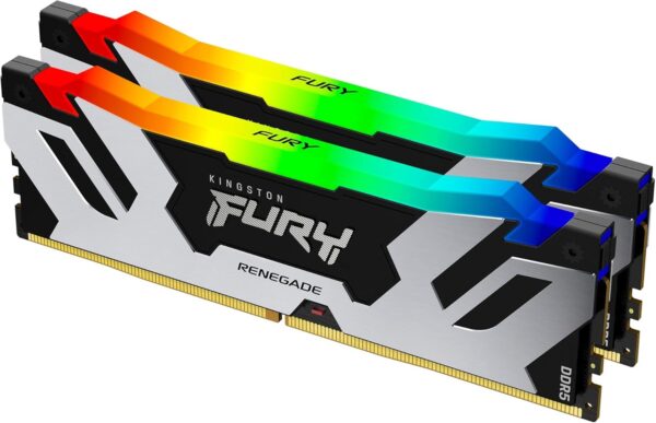Kit Barrettes mémoire 32Go (2x16Go) DIMM DDR5 Kingston Fury Renegade  6400MHz (Noir)