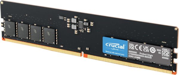 Barrette mémoire 16Go DIMM DDR5 Crucial  5200MHz (Noir)