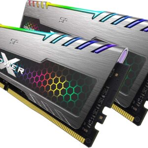 Kit Barrettes mémoire 16Go (2x8Go) DIMM DDR4 Silicon Power XPower Turbine RGB  3200Mhz (Gris)