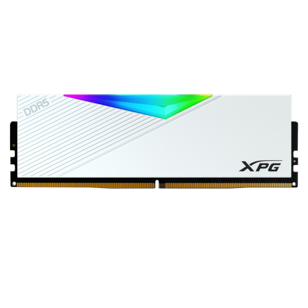 Barrette mémoire 16Go DIMM DDR5 Adata XPG Lancer RGB  7200MHz (Blanc)
