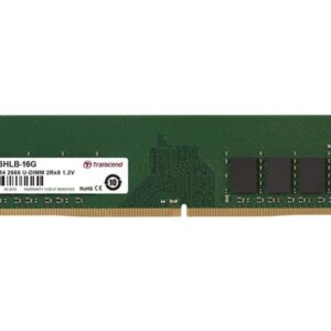Barrette mémoire 16Go DIMM DDR4 Transcend JetRam  2666Mhz (Vert)