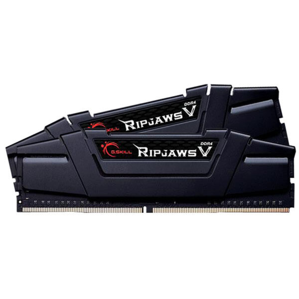 Kit Barrettes mémoire 16Go (2x8Go) DIMM DDR4 G.Skill RipJaws V  3200Mhz (Noir)