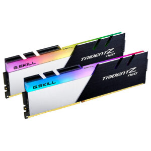 Kit Barrettes mémoire 32Go (2x16Go) DIMM DDR4 G.Skill Neo RGB 3200Mhz (Noir/Blanc)