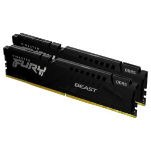Barrette mémoire 16Go DIMM DDR5 Kingston Fury Beast  5600MHz (Noir)