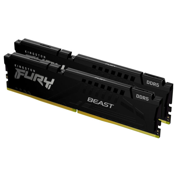 Barrette mémoire 16Go DIMM DDR5 Kingston Fury Beast  5600MHz (Noir)