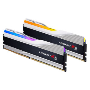 Kit Barrettes mémoire 32Go (2x16Go) DIMM DDR5 G.Skill Trident Z5 RGB  5200MHz (Argent)