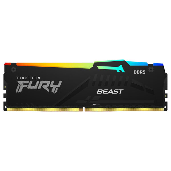 Barrette mémoire 16Go DIMM DDR5 Kingston Fury Beast  4800MHz (Noir)