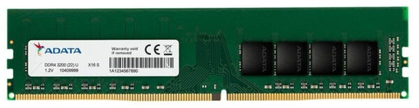 Barrette mémoire 8Go DIMM DDR4 Adata Premier  3200Mhz (Vert)