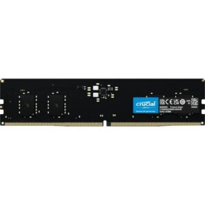 Barrette mémoire 16Go DIMM DDR5 Crucial 4800MHz (Noir)