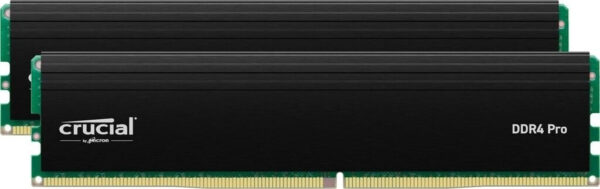 Kit Barrettes mémoire 32Go (2x16Go) DIMM DDR5 Crucial Pro  5600MHz (Noir)