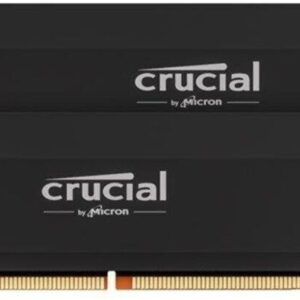 Kit Barrettes mémoire 64Go (2x32Go) DIMM DDR5 Crucial Pro OC Gaming 6000MHz (Noir)