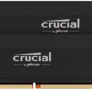 Kit Barrettes mémoire 32Go (2x16Go) DIMM DDR5 Crucial Pro OC Gaming 6000MHz (Noir)