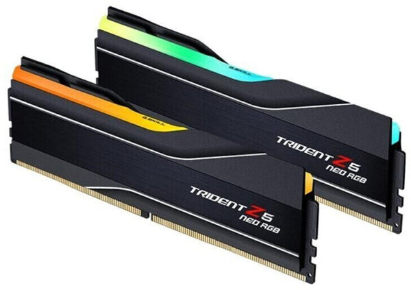 Kit Barrettes mémoire 32Go (2x16Go) DIMM DDR5 G.Skill Trident Z5 Neo RGB  6000MHz (Noir)