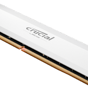 Barrette mémoire 16Go DIMM DDR5 Crucial Pro OC Gaming 6000MHz (Blanc)