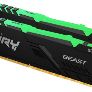 Barrette mémoire 16Go DIMM DDR4 Kingston Fury Beast RGB 3600MHz CL17 (Noir)