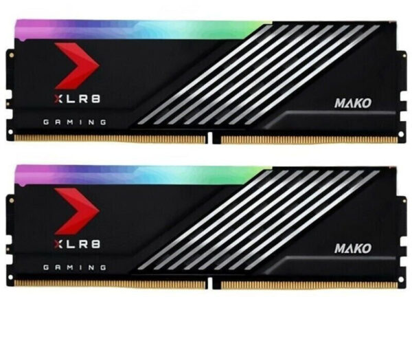Kit Barrettes mémoire 64Go (2x32Go) DIMM DDR5 PNY XLR8 Gaming Epic-X RGB 6000MHz (Noir)