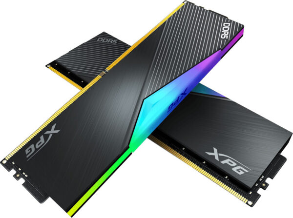 Kit Barrettes mémoire 32Go (2x16Go) DIMM DDR5 Adata XPG Lancer  5200MHz (Noir)